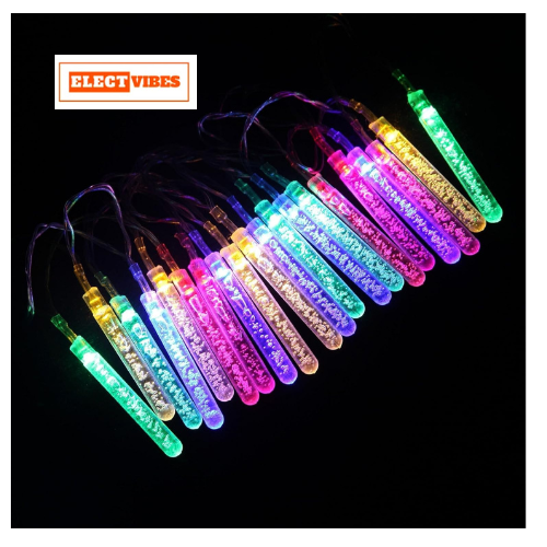 ELECTVIBES Stick Drop LED String Light 14 LED, 3 Meter With Heavy Plug-In – Decorative Waterproof Fairy Lights for Indoor/Outdoor, Garden, Diwali, Christmas, Wedding, Party & Festival Decoration( Pack of 1)WARM WHITE - Image 21