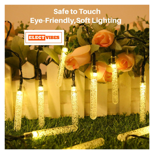 ELECTVIBES Stick Drop LED String Light 14 LED, 3 Meter With Heavy Plug-In – Decorative Waterproof Fairy Lights for Indoor/Outdoor, Garden, Diwali, Christmas, Wedding, Party & Festival Decoration( Pack of 1)WARM WHITE - Image 17
