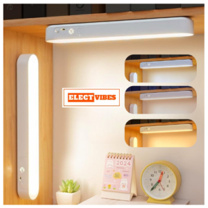 ELECTVIBES Slim LED Magnetic Cabinet Light  Under Cabinet Lamp with  Curved Edge,  3-Color Dimmable (PACK OF 1)