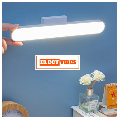 ELECTVIBES USB Rechargeable Magnetic Cabinet Light | LED Under Cabinet Lamp with 3-Color Dimmable Modes, Adjustable Brightness, 1200mAh Battery & 1 Magnetic Holders (PACK OF 1) - Image 2