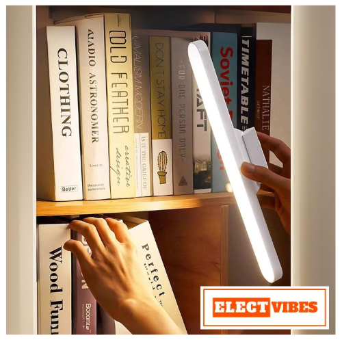 ELECTVIBES USB Rechargeable Magnetic Cabinet Light | LED Under Cabinet Lamp with 3-Color Dimmable Modes, Adjustable Brightness, 1200mAh Battery & 1 Magnetic Holders (PACK OF 1) - Image 3