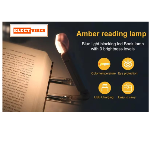 ELECTVIBES Book Lamp for Students, USB Rechargeable LED Study Light, 3 Brightness & Color Modes, Clip-On, Portable & Eye-Friendly (White)(PACK OF 1) - Image 15