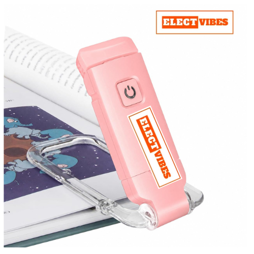 ELECTVIBES Book Lamp for Students, USB Rechargeable LED Study Light, 3 Brightness & Color Modes, Clip-On, Portable & Eye-Friendly (White)(PACK OF 1) - Image 3